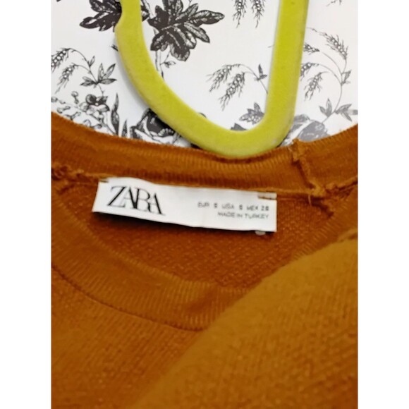 Zara Women Pullover Olive Colored Sweater Size S - Picture 3 of 3